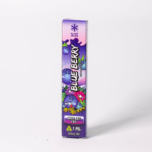 VAPORIZADOR DESECHABLE WAX 66% CBD BLUEBERRY 1ML